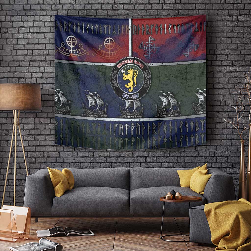 Norwegian Empire Tapestry Ancient Viking Patterns - Wonder Print Shop