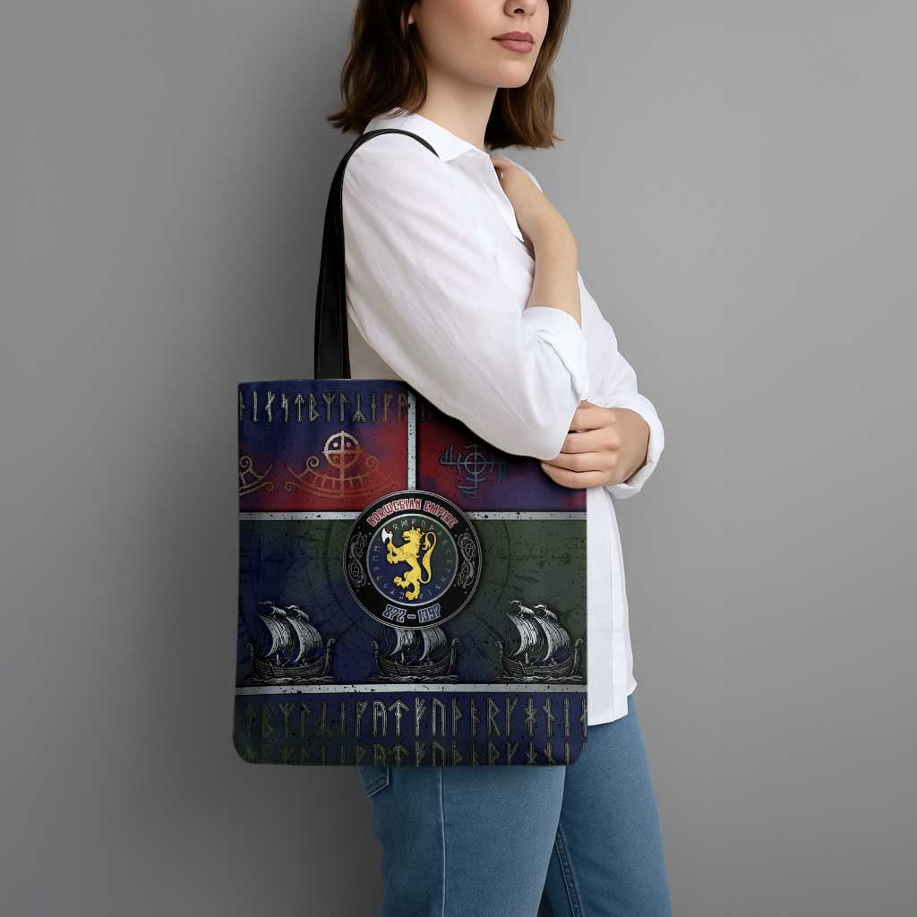 Norwegian Empire Tote Bag Ancient Viking Patterns - Wonder Print Shop