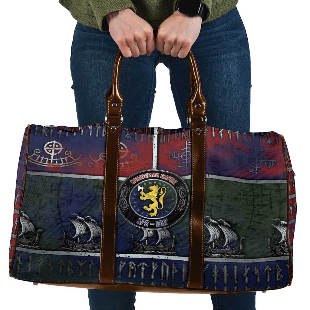 Norwegian Empire Travel Bag Ancient Viking Patterns - Wonder Print Shop