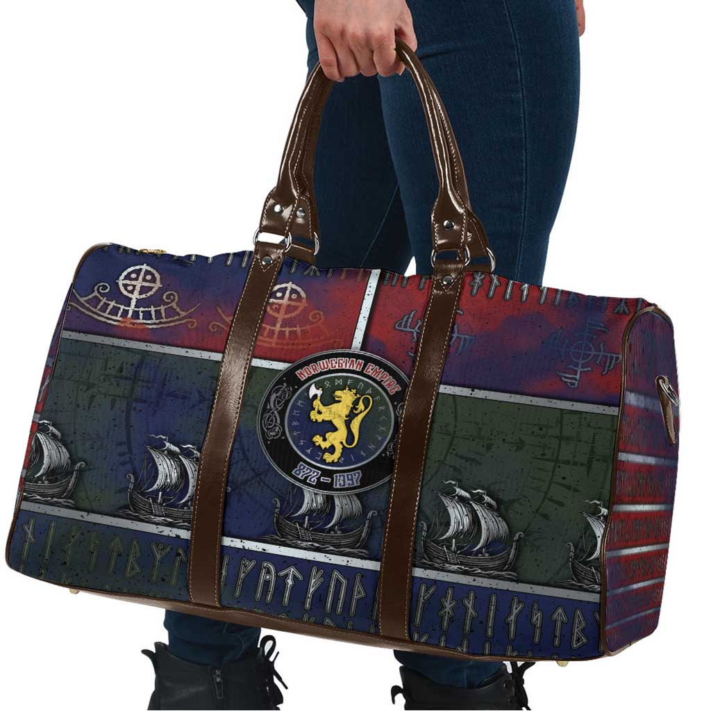 Norwegian Empire Travel Bag Ancient Viking Patterns - Wonder Print Shop