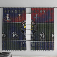 Norwegian Empire Window Curtain Ancient Viking Patterns - Wonder Print Shop