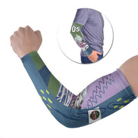 Custom Climbing Arm Sleeves Mountain Art Retro Style