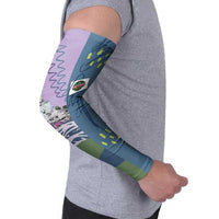 Custom Climbing Arm Sleeves Mountain Art Retro Style