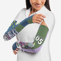 Custom Climbing Arm Sleeves Mountain Art Retro Style