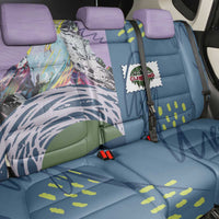Climbing Back Car Seat Cover Mountain Art Retro Style