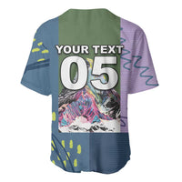 Custom Climbing Baseball Jersey Mountain Art Retro Style