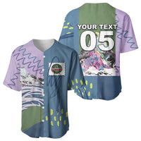 Custom Climbing Baseball Jersey Mountain Art Retro Style