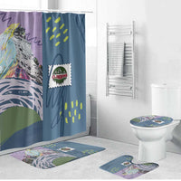 Climbing Bathroom Set Mountain Art Retro Style