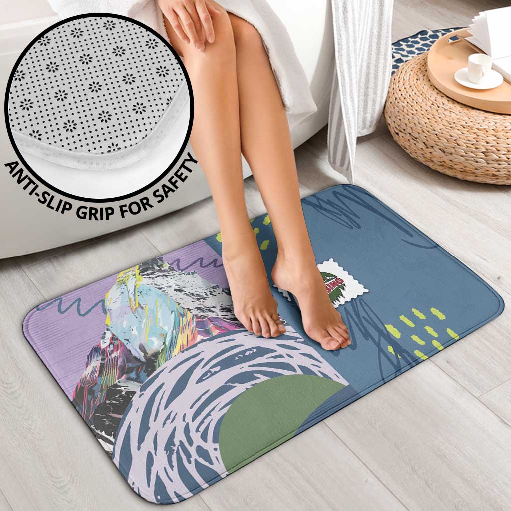 Climbing Bathroom Set Mountain Art Retro Style