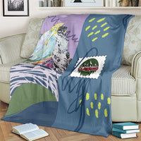 Climbing Blanket Mountain Art Retro Style