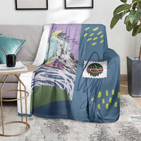 Climbing Blanket Mountain Art Retro Style