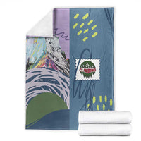 Climbing Blanket Mountain Art Retro Style