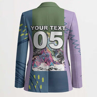 Custom Climbing Blazer Mountain Art Retro Style