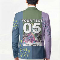 Custom Climbing Blazer Mountain Art Retro Style