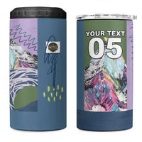 Custom Climbing 4 in 1 Can Cooler Tumbler Mountain Art Retro Style