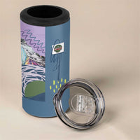 Custom Climbing 4 in 1 Can Cooler Tumbler Mountain Art Retro Style