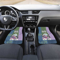 Custom Climbing Car Mats Mountain Art Retro Style