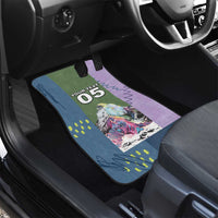 Custom Climbing Car Mats Mountain Art Retro Style