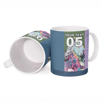 Custom Climbing Ceramic Mug Mountain Art Retro Style