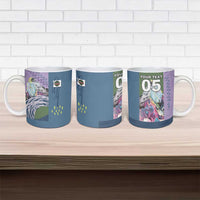 Custom Climbing Ceramic Mug Mountain Art Retro Style