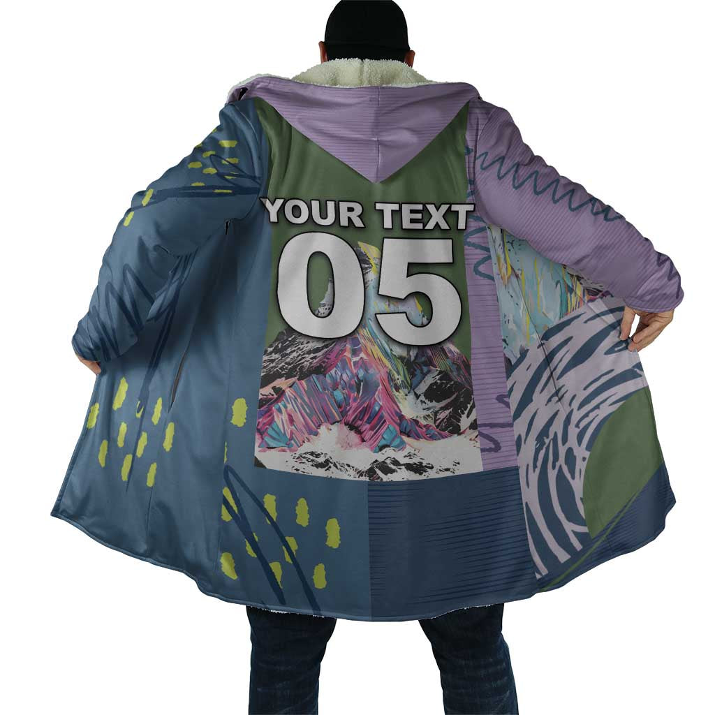 Custom Climbing Cloak Mountain Art Retro Style