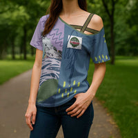Custom Climbing Cross Shoulder Shirt Mountain Art Retro Style