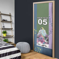 Custom Climbing Door Cover Mountain Art Retro Style