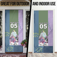 Custom Climbing Door Cover Mountain Art Retro Style