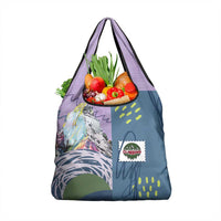 Climbing Grocery Bag Mountain Art Retro Style