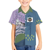 Custom Climbing Hawaiian Shirt Mountain Art Retro Style