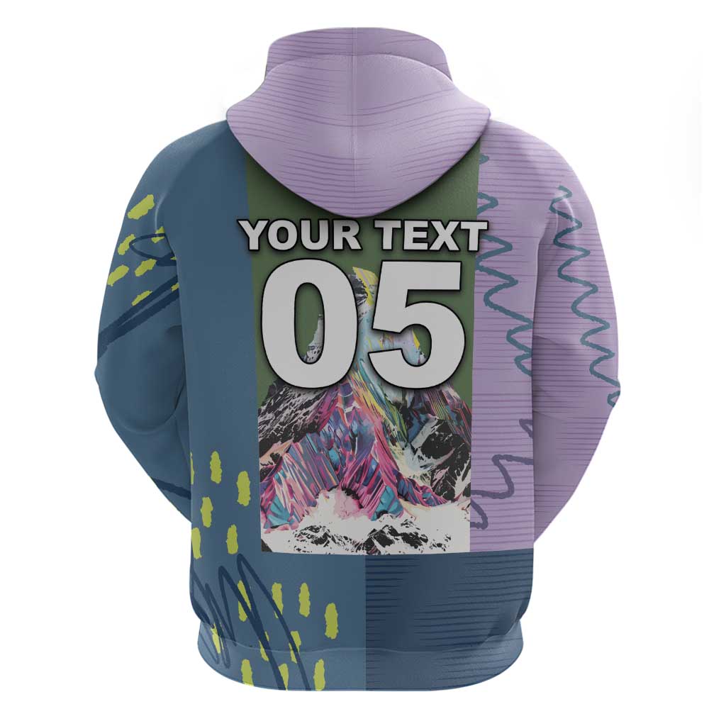 Custom Climbing Hoodie Mountain Art Retro Style
