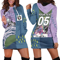 Custom Climbing Hoodie Dress Mountain Art Retro Style