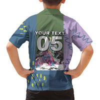 Custom Climbing Kid Hawaiian Shirt Mountain Art Retro Style