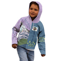 Custom Climbing Kid Hoodie Mountain Art Retro Style