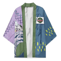 Custom Climbing Kimono Mountain Art Retro Style