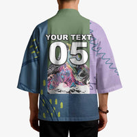 Custom Climbing Kimono Mountain Art Retro Style
