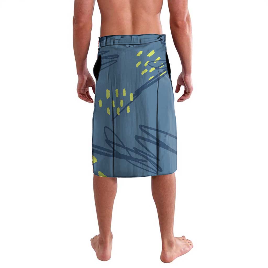 Custom Climbing Lavalava Mountain Art Retro Style