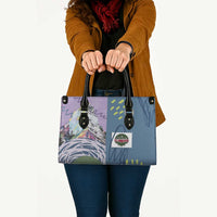 Climbing Leather Bag Mountain Art Retro Style