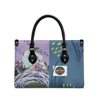Climbing Leather Bag Mountain Art Retro Style