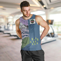 Custom Climbing Men Tank Top Mountain Art Retro Style