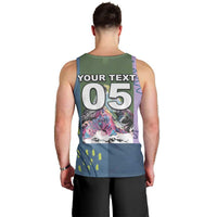 Custom Climbing Men Tank Top Mountain Art Retro Style