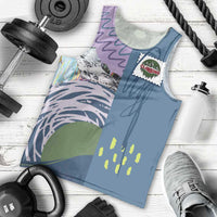 Custom Climbing Men Tank Top Mountain Art Retro Style