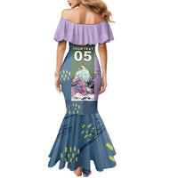 Custom Climbing Mermaid Dress Mountain Art Retro Style
