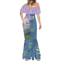 Custom Climbing Mermaid Dress Mountain Art Retro Style