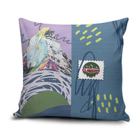 Climbing Pillow Cover Mountain Art Retro Style