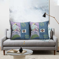 Climbing Pillow Cover Mountain Art Retro Style