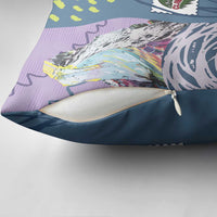Climbing Pillow Cover Mountain Art Retro Style