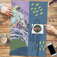 Climbing Puzzle Mountain Art Retro Style
