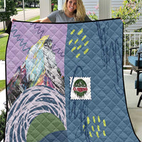 Climbing Quilt Mountain Art Retro Style