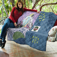 Climbing Quilt Mountain Art Retro Style